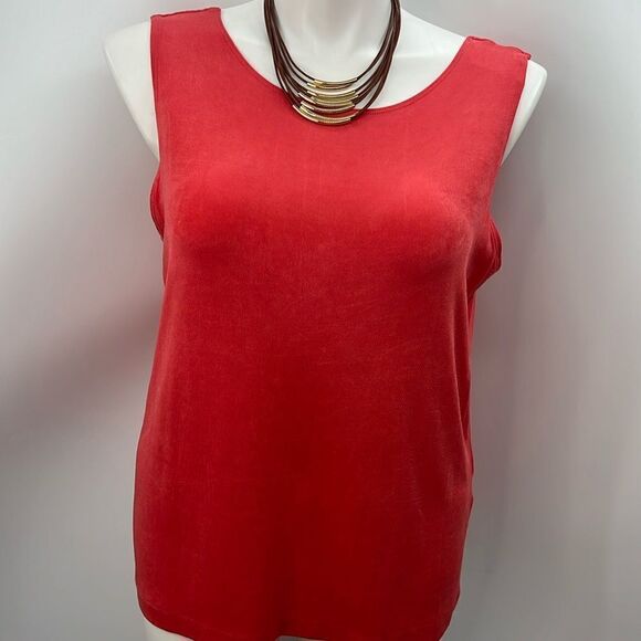 Chico’s Travelers size 3 salmon color tank top - Picture 1 of 5